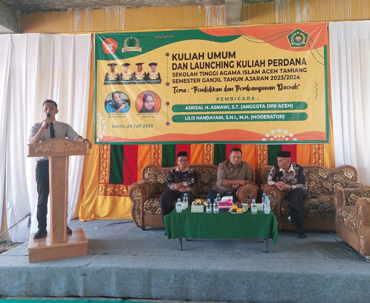 Sambutan dan pembukaan perkuliahan semester ganjil oleh Ketua STAI-Aceh Tamiang